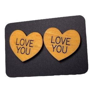 Love you Conversation heart earrings